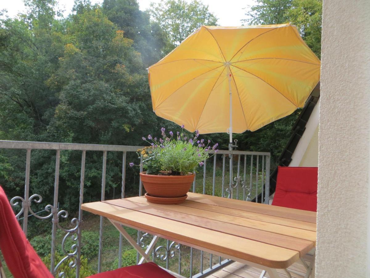 Weisses-Haus-Am-Kurpark-Fewo-Bergblick Bad Suderode Exterior foto